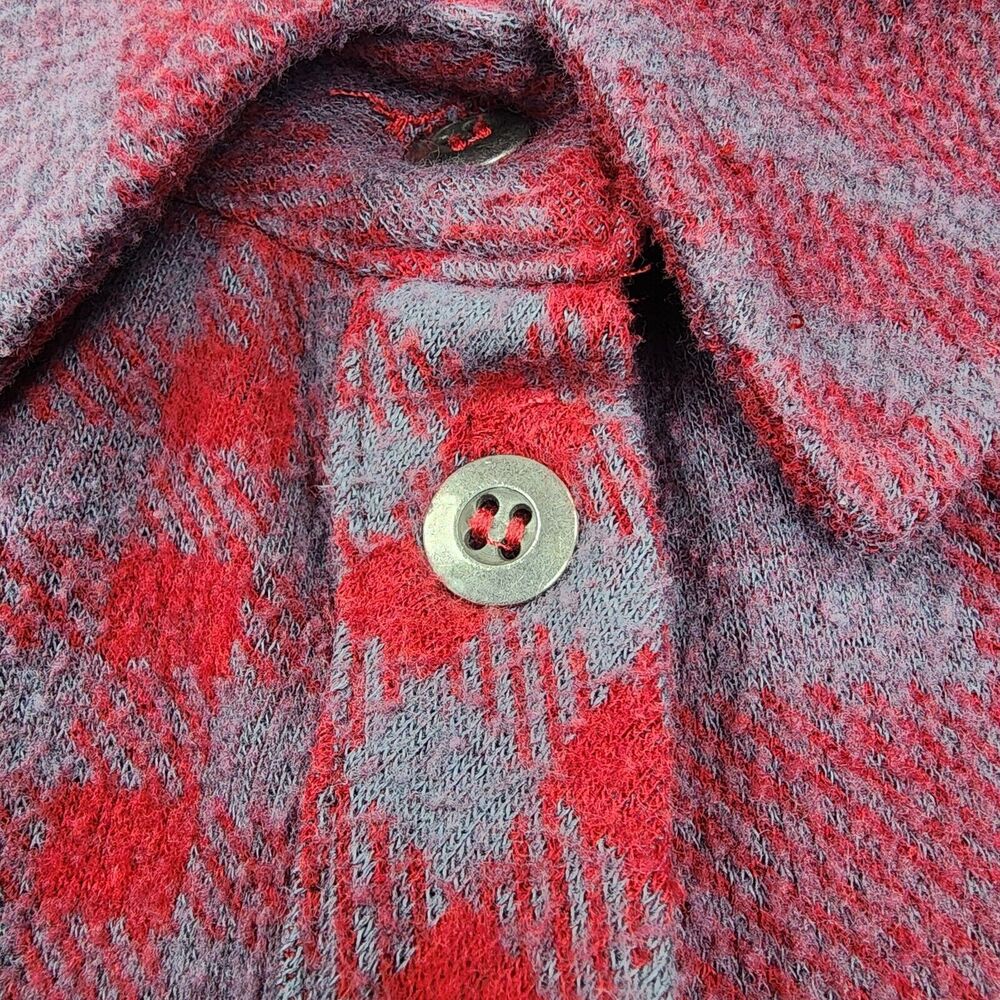 Soft Surroundings Sweater Womens Large Plaid Paramour Tunic Stretch Button Knit - Picture 11 of 15